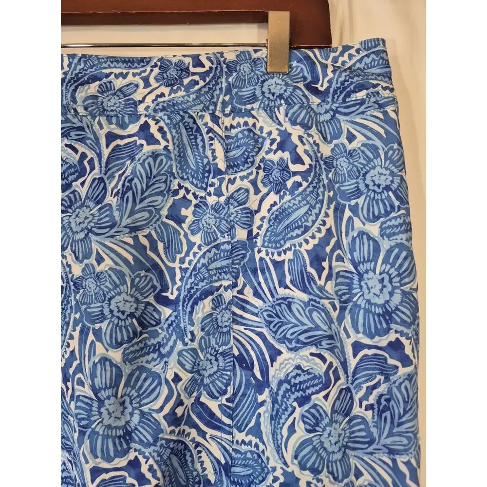 RipSkirt Hawaii Length 3 Wrap Skirt Large Happy Blues New w/Tags